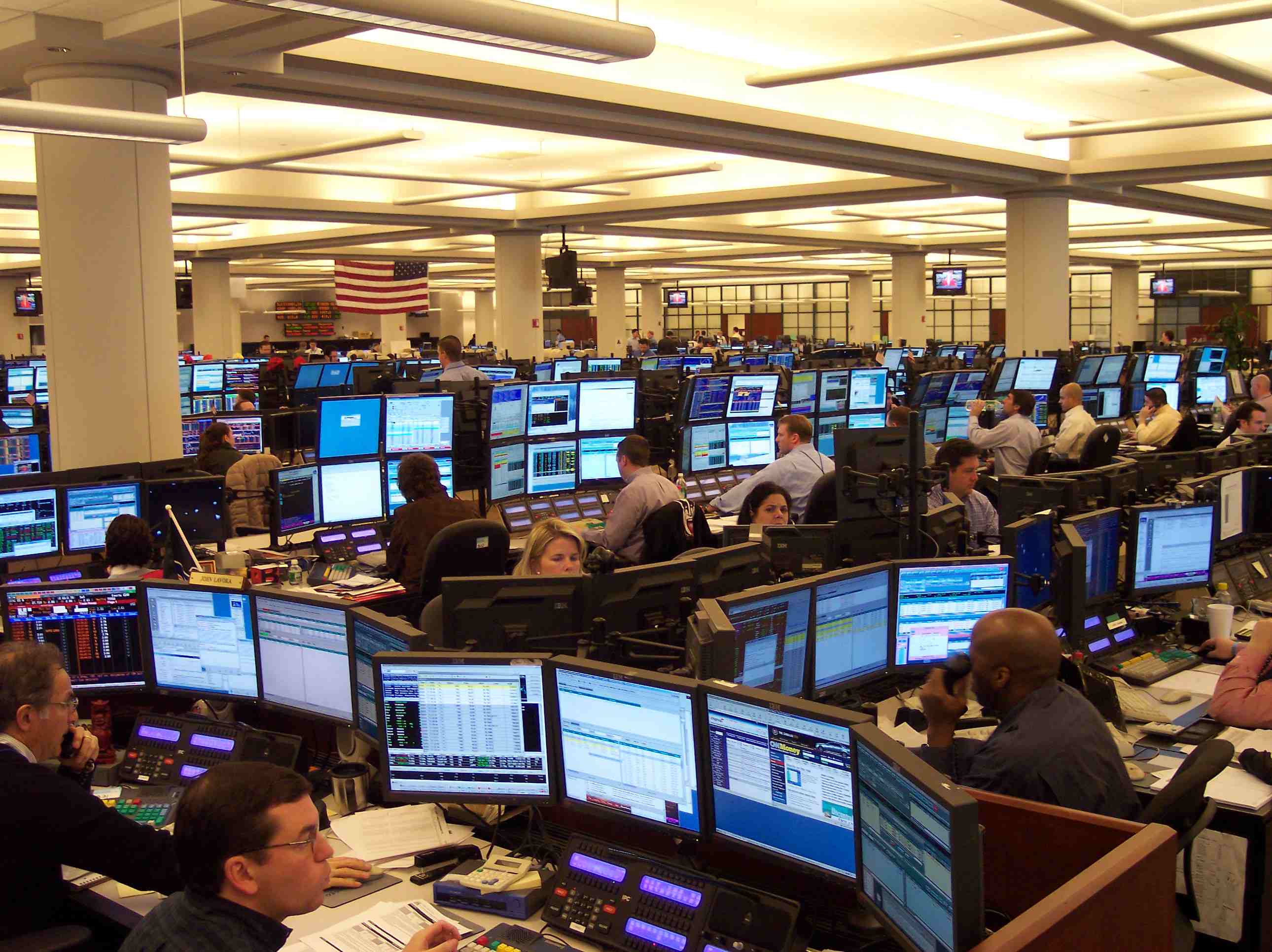 trading room floor